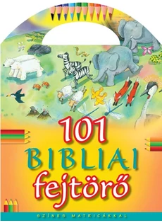 101 bibliai fejtörő színes matricákkal