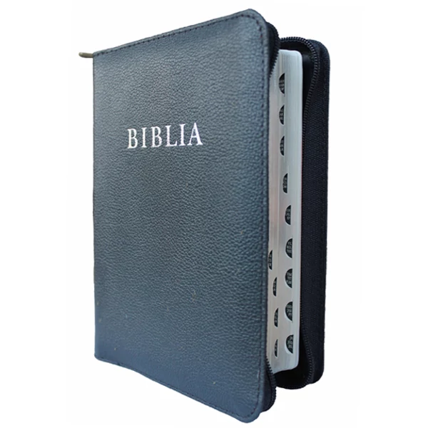 Biblia (RÚF 2014), középméret, bőrkötés, cipzár